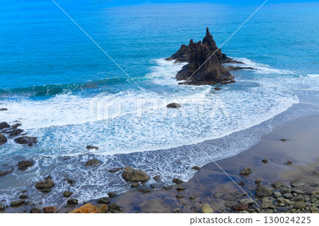Beach playa Benijo, Tenerife island, Spain Beach playa Benijo, Tenerife island, Spain 130024225