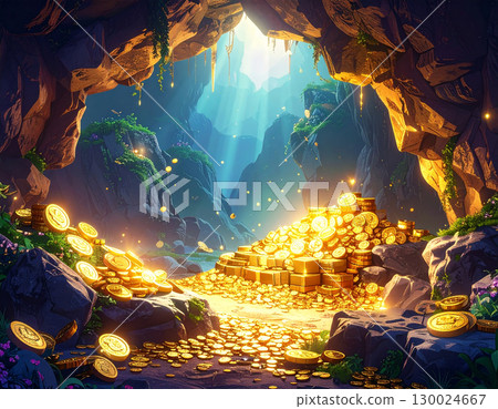 山洞裡藏有黃金、珠寶和其他寶藏 130024667