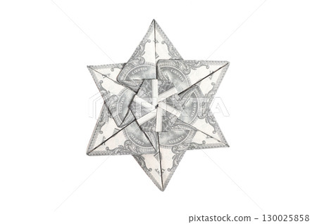 Star made from moneygami from Dollar. Money Dollar Origami Star 130025858