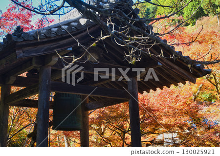 Saimyoji Temple bell tower and autumn leaves on Makioyama in Mio, Kyoto (Ukyo Ward, Kyoto City, Kyoto Prefecture) Saimyoji Temple bell tower and autumn leaves on Makioyama in Mio, Kyoto (Ukyo Ward, Kyoto City, Kyoto Prefecture) 130025921