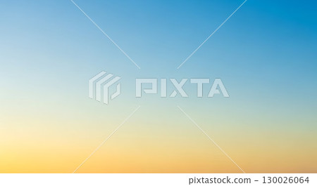 Smooth gradient of blue to golden-yellow tones. 130026064