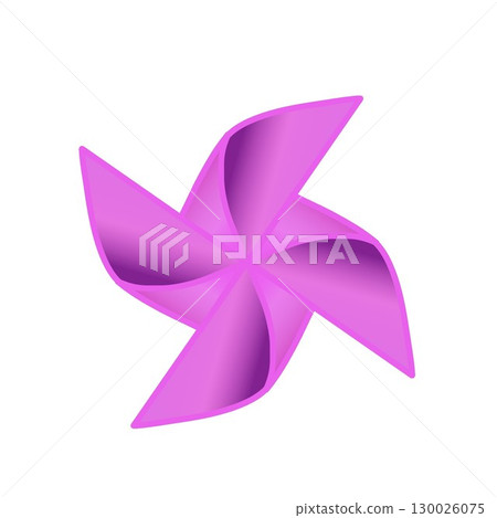 Illustration of a pinwheel Illustration of a pinwheel 130026075