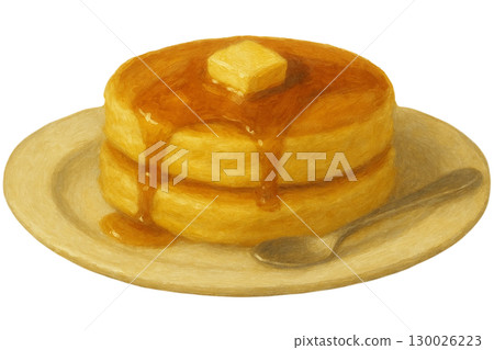 [Coffee shop] Pancake illustration 130026223