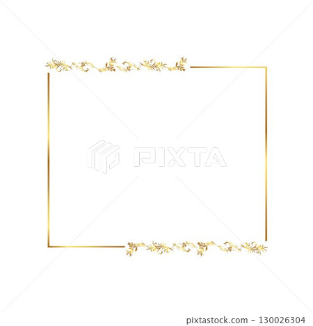 Golden warm gold border frame free vector illustration Golden warm gold border frame free vector illustration 130026304