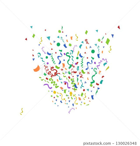 Paper Confetti Design vector Paper Confetti Design vector 130026348