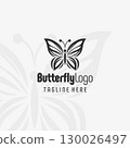 Timeless Butterfly Badge Logo Design 130026497