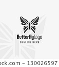Bold Butterfly Crest Logo Design 130026597