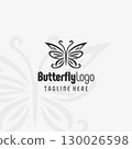 Distinctive Butterfly Ink Logo Design 130026598