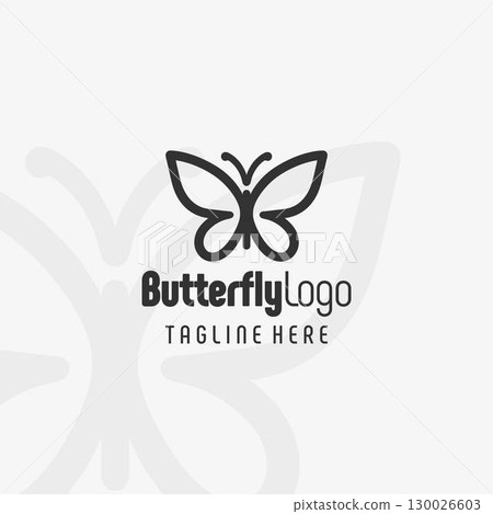 Noble Butterfly Brand Logo Design Noble Butterfly Brand Logo Design 130026603