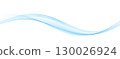 Abstract Blue Transparent Wave . Vector Abstract Smoke wave background. 130026924