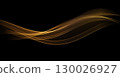 Abstract Gold motion light glow effect. Magic shiny line. 130026927