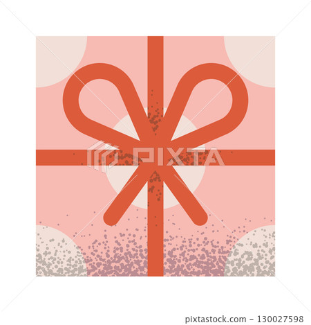 Christmas gift box top view 130027598