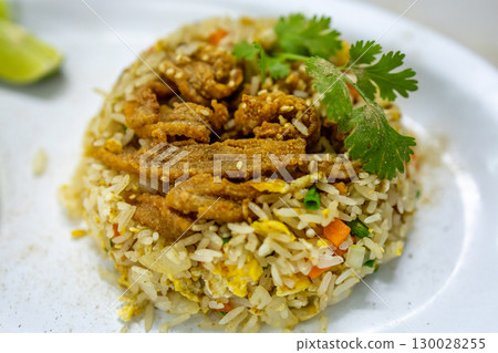 Fried meat with Fried Rice Fried meat with Fried Rice 130028255