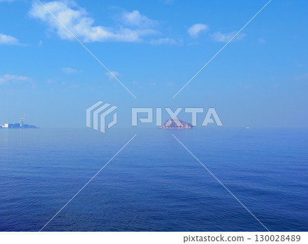 從宇多津臨海公園眺望的瀨戶內海（香川縣綾歌郡宇多津町） 130028489