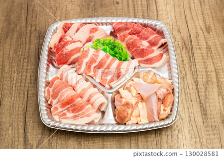 Yakiniku set stock photo 130028581