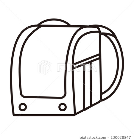 Simple school bag illustration Simple school bag illustration 130028847