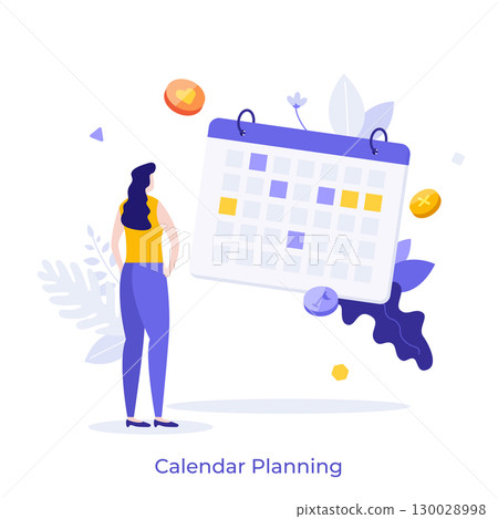 Modern Business Character Concept. Vector Illustration 130028998