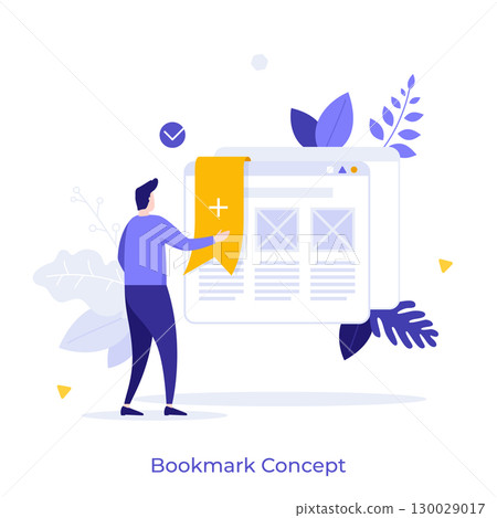 Modern Business Character Concept. Vector Illustration 130029017