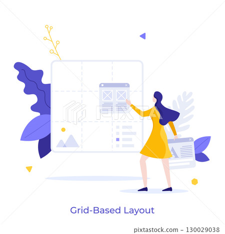 Modern Business Character Concept. Vector Illustration 130029038