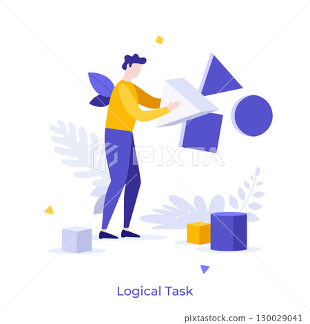 Modern Business Character Concept. Vector Illustration Modern Business Character Concept. Vector Illustration 130029041