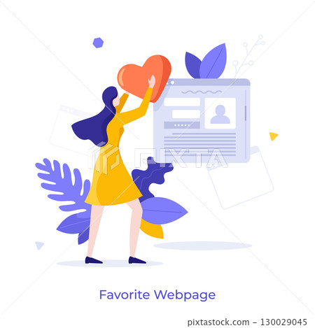 Modern Business Character Concept. Vector Illustration 130029045