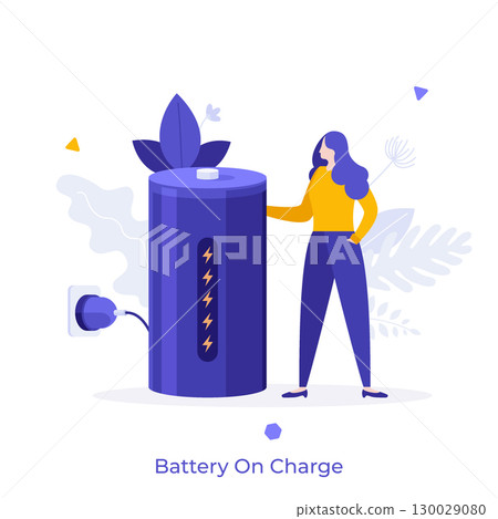 Modern Business Character Concept. Vector Illustration 130029080