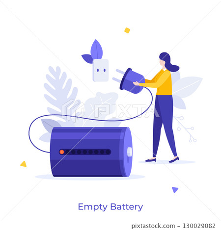 Modern Business Character Concept. Vector Illustration Modern Business Character Concept. Vector Illustration 130029082