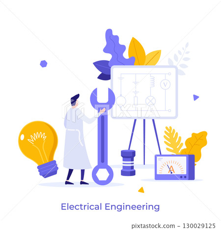 Modern Business Character Concept. Vector Illustration 130029125