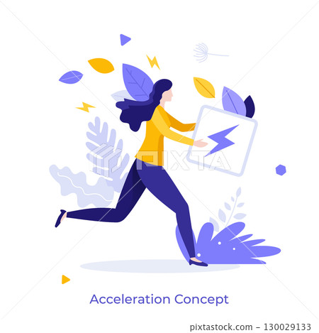 Modern Business Character Concept. Vector Illustration Modern Business Character Concept. Vector Illustration 130029133