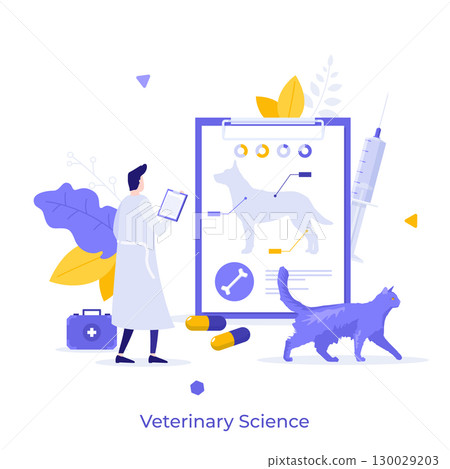 Modern Business Character Concept. Vector Illustration 130029203