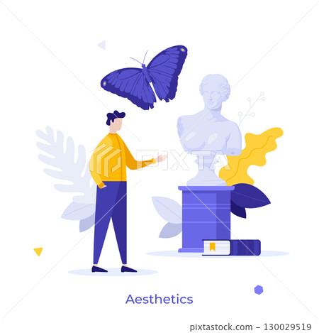 Modern Business Character Concept. Vector Illustration Modern Business Character Concept. Vector Illustration 130029519