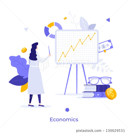 Modern Business Character Concept. Vector Illustration 130029531