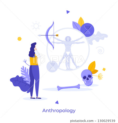 Modern Business Character Concept. Vector Illustration Modern Business Character Concept. Vector Illustration 130029539