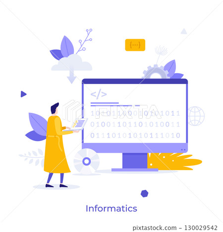 Modern Business Character Concept. Vector Illustration 130029542