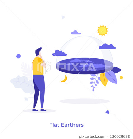 Modern Business Character Concept. Vector Illustration Modern Business Character Concept. Vector Illustration 130029628