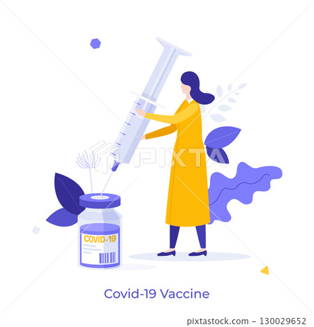 Modern Business Character Concept. Vector Illustration Modern Business Character Concept. Vector Illustration 130029652