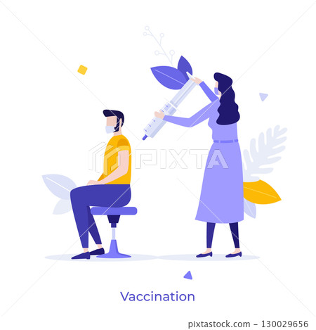 Modern Business Character Concept. Vector Illustration 130029656