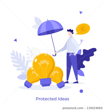 Modern Business Character Concept. Vector Illustration Modern Business Character Concept. Vector Illustration 130029669