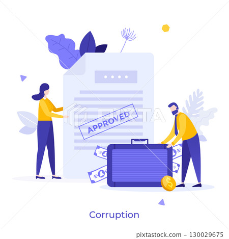 Modern Business Character Concept. Vector Illustration Modern Business Character Concept. Vector Illustration 130029675