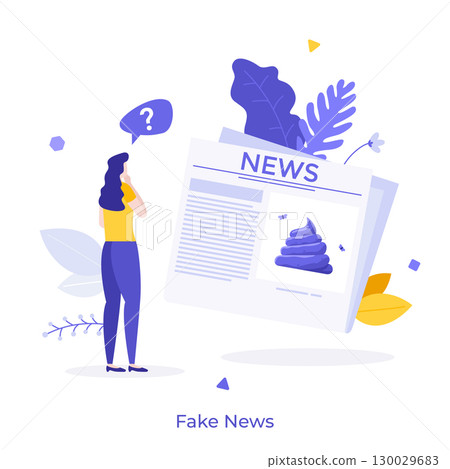 Modern Business Character Concept. Vector Illustration Modern Business Character Concept. Vector Illustration 130029683
