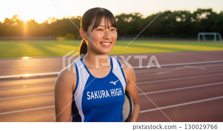 田徑社的女高中生 130029766