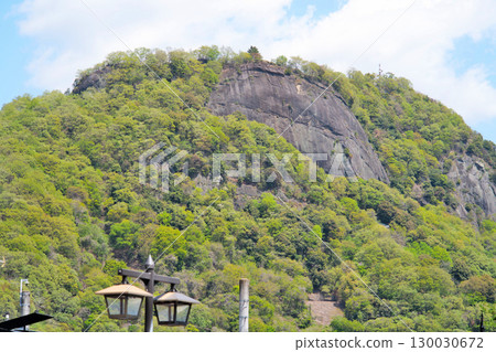 View of Iwadonoyama Castle in Kai Province, Otsuki City, Yamanashi Prefecture 130030672