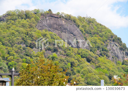 View of Iwadonoyama Castle in Kai Province, Otsuki City, Yamanashi Prefecture 130030673