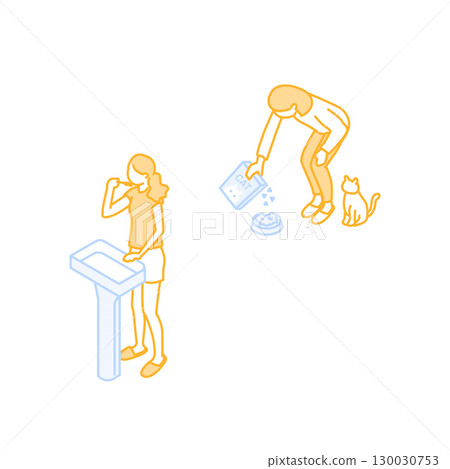 Cute illustration of a shared house Cute illustration of a shared house 130030753