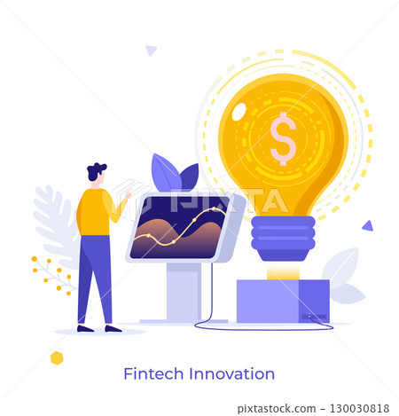 Modern Business Character Concept. Vector Illustration 130030818