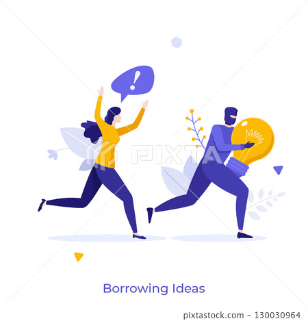 Modern Business Character Concept. Vector Illustration Modern Business Character Concept. Vector Illustration 130030964
