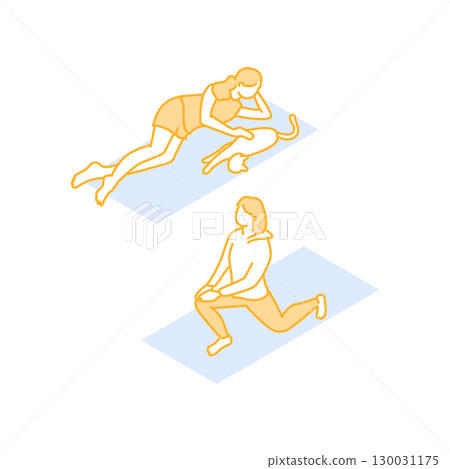 Cute illustration of a shared house Cute illustration of a shared house 130031175