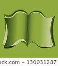 open book, reading, literature. Design element of books, notebooks, postcards, interior items 130031287
