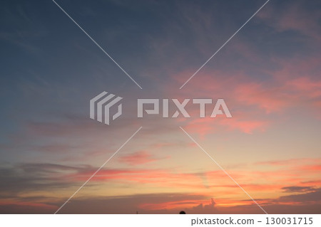 Beautiful sunset sky from Inage Seaside Park 130031715