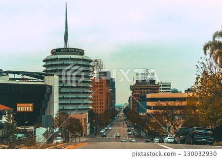 美國洛杉磯好萊塢街景 美國洛杉磯好萊塢街景 130032930